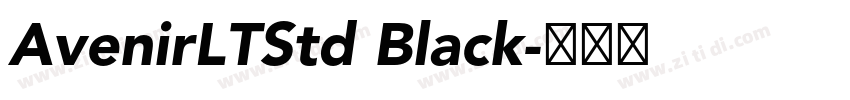 AvenirLTStd Black字体转换